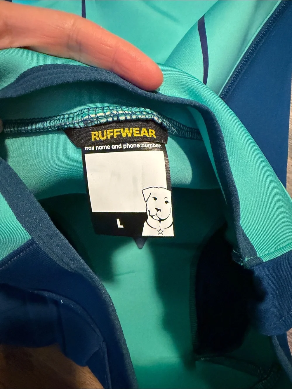 Ruffwear Undercoat Dog Water Jacket, Aurora Teal, L